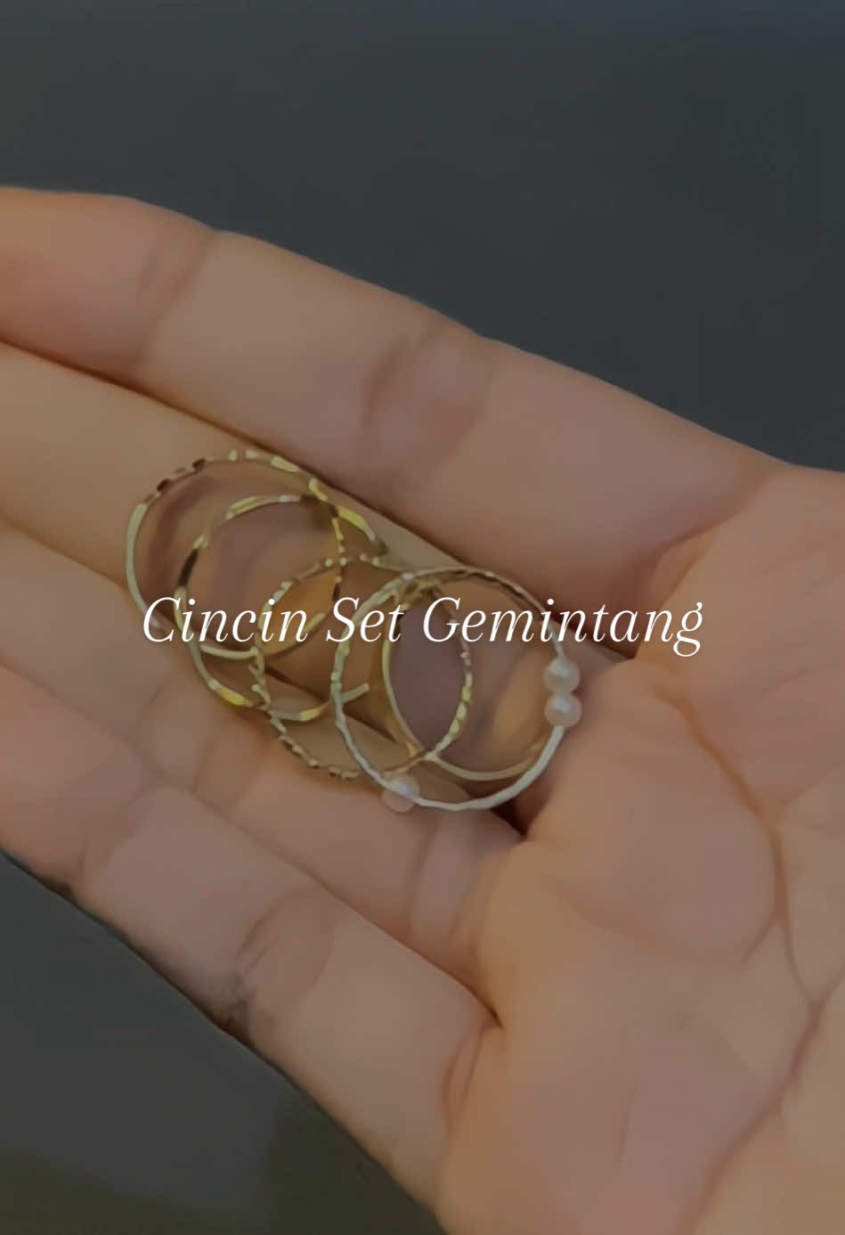 cincin set 5pcs, luculucu desainnya🫶🏻 #cincinset #cincingemintang #cincinfashion 