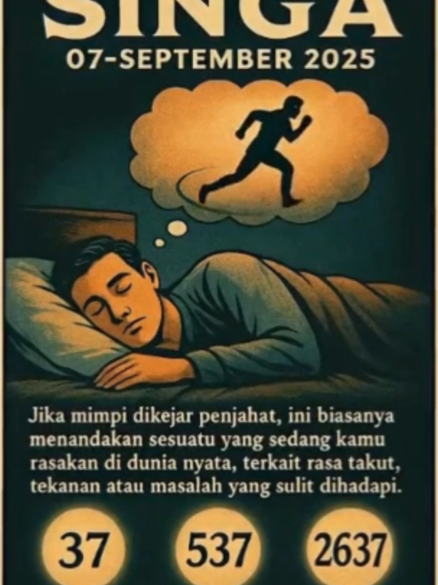 Mimpi dikejar penjahat #tafsirmimpi 