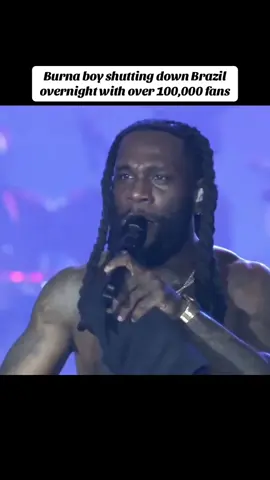 BURNA BOY CONTROLLING OVER 100,000 FANS LAST NIGHT IN BRAZIL 🦍🦍 #waveriserz #musicblog #burnaboy #ODG 