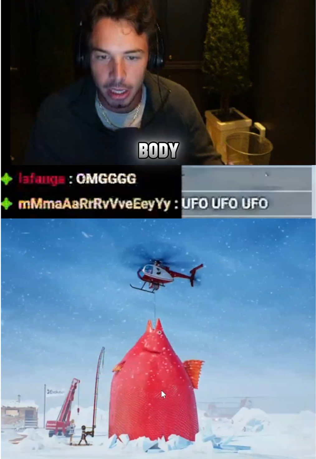 Omg this is the biggest fish he’s ever caught on ice fishing 🎣  #fyp #foru #gaming 