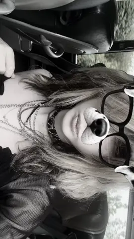using dog filter even though I'm a cat... woof woof or something 