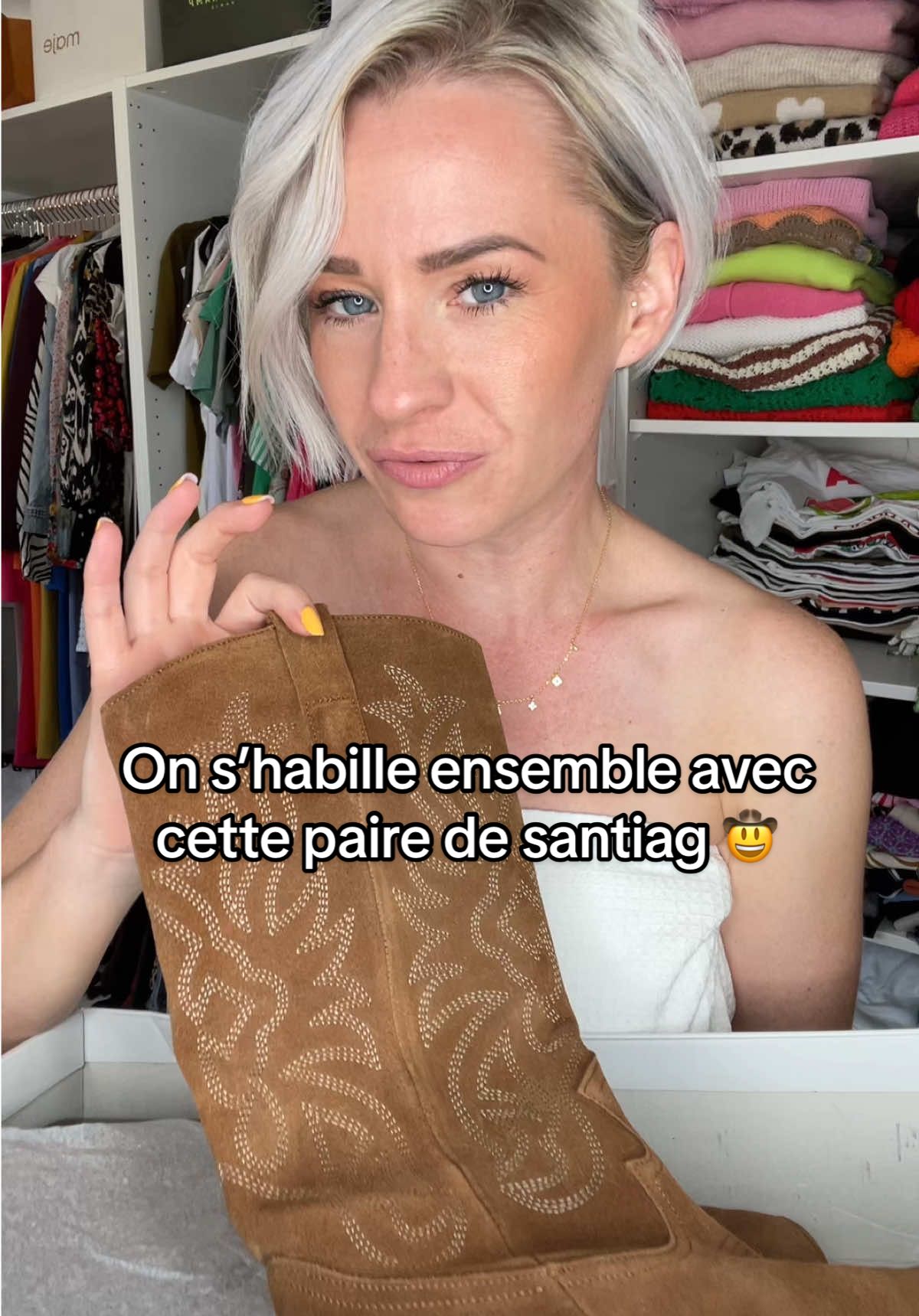On s’habille ensemble 🤠@bessonchaussures @ZARA #santiag #onshabilleensemble #outfit #fashiontiktok 