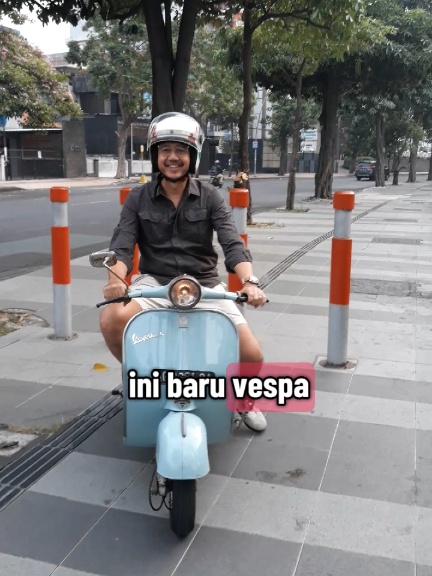 tetap menyerah jangan semangat #vespa #vespamatic #vesmet #vespaclubindonesia #vespalovers 