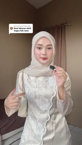 Membalas @Cyber blue bagus buat lebaran, tunangan, kondangan atau baju bridesmaid cocookk #bajukurung #foryou #ootdhijab #fypage 