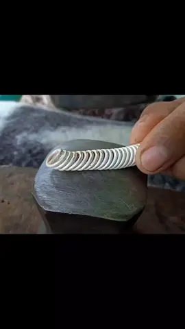 Making bracelet from silver #silver #bracelet #jewellery #handmadejewelry #handmadegifts 