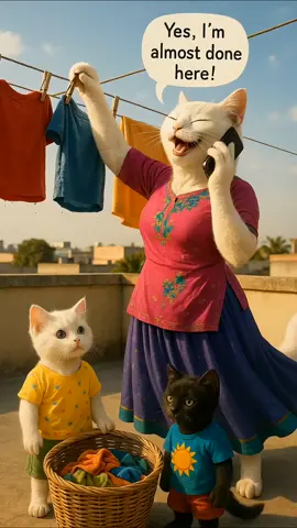 Living With a Careless Cat Mom Be Like… #cat #mysterycat #catstories #ai #funnycat 