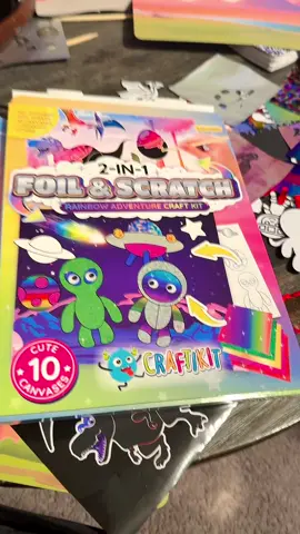 #craftikit #scratchcraftkits #foilsheets #animaltheme #stickers 
