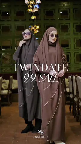 Twindate Sale 9.9  Overhead Collection favoritmu dari ansshine Diskon up to 20%, jangan sampai kelewatan ya misshine ✨🛍️ Valid : 8-10 september 2025 #promoseruweekend #twindate #twindatesale #frenchkhimar #overhead 