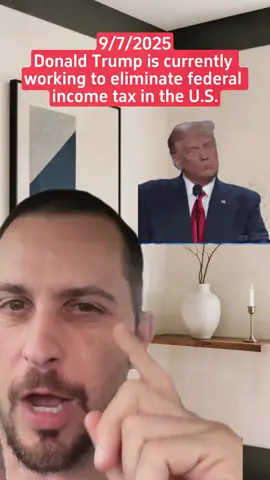 Donald Trump is currently working to eliminate federal income tax in the U.S. #presidenttrump2025 #incometax2025 #politicalnewsupdate #usnewstoday #politicsontiktok