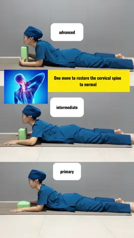 ✨ One simple move to restore your cervical spine ✨ 📌 Start with primary → move to intermediate → challenge yourself with advanced 💙 Your neck will thank you! #NeckHealth #CervicalSpine #PostureCorrection #SelfCare #HealthySpine 