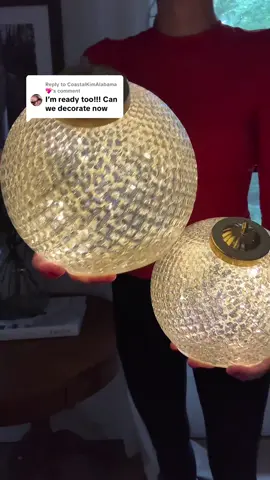Replying to @CoastalKimAlabama 💖 I don’t see why not!? I will be, because these illuminated Glass Ornaments by QVC are too pretty to not look at for a few extra months 🤩🎄 @QVC, Inc  #christmasdecor  #christmasornaments  #tiktokshoprestock #spotlightfinds #tiktokshopcreatorpicks  