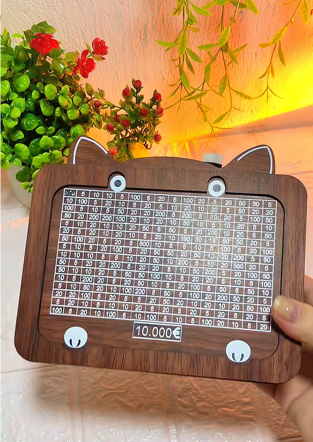 Hộp tiết kiệm bằng gỗ HUNA, đựng tiền xu và tiền giấy #hopgotietkiem #review #fyp #hopdungtien #nhisreview