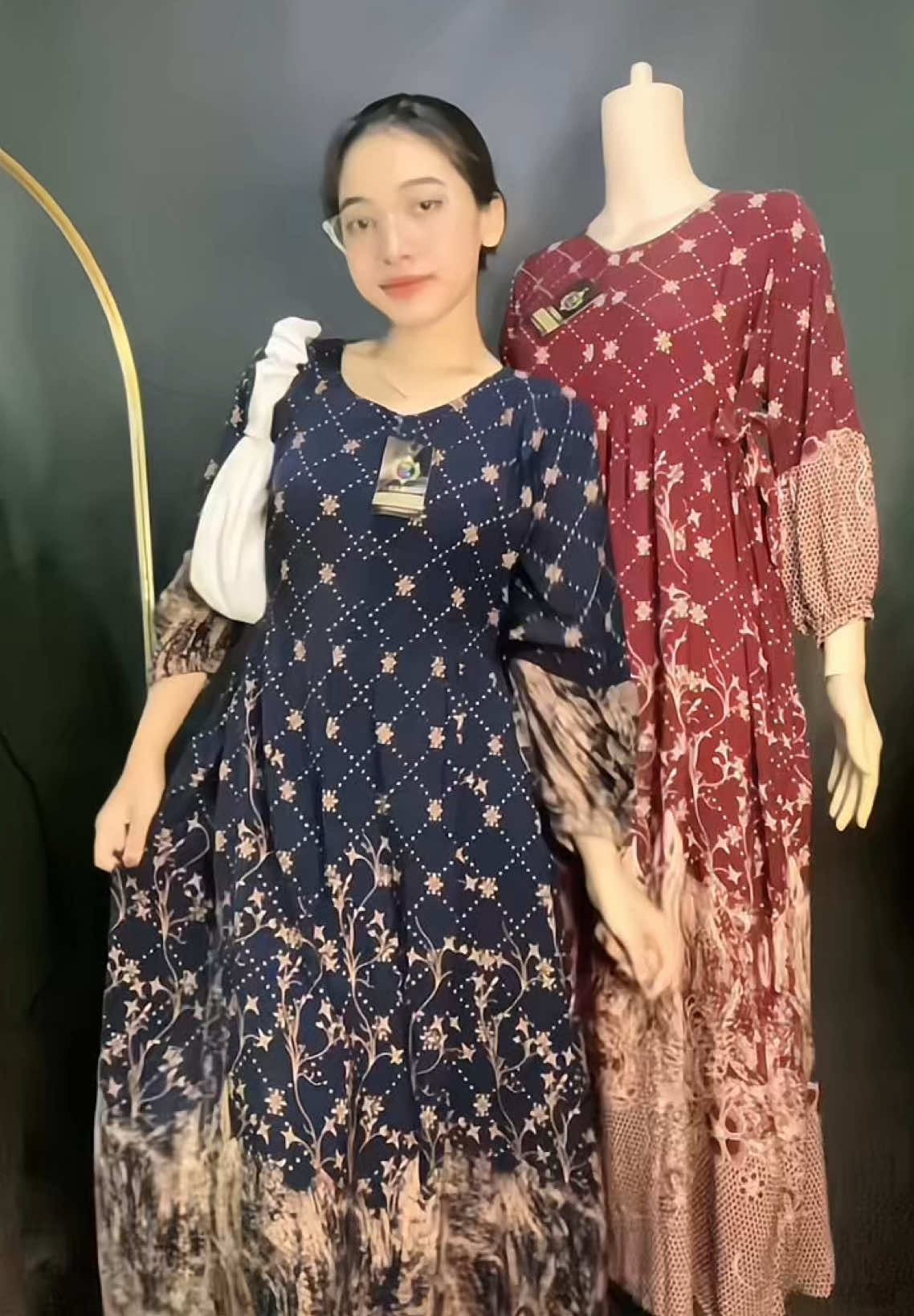 cantik bgt warnanya 💙 #gamis #rekomendasigamis #dresswanitarayon #fyppp 