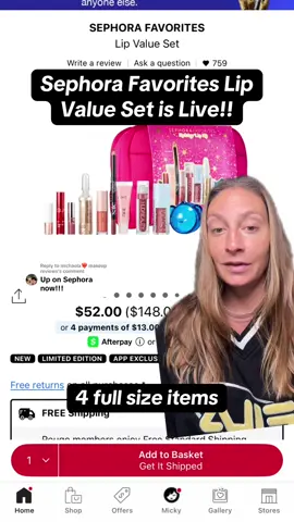 Replying to @michaela❤️‍🔥 makeup reviews Sephora Favorites lip kit is love!! 4 full sizes from Saie, Huda Beauty, Dr Jart and Kosas #sephorafavorites #greenscreen 