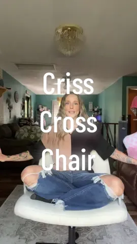 Criss Cross Chair ✨ #crisscrosschair #chair #deskchair #furniture #tiktokshopcreatorpicks 