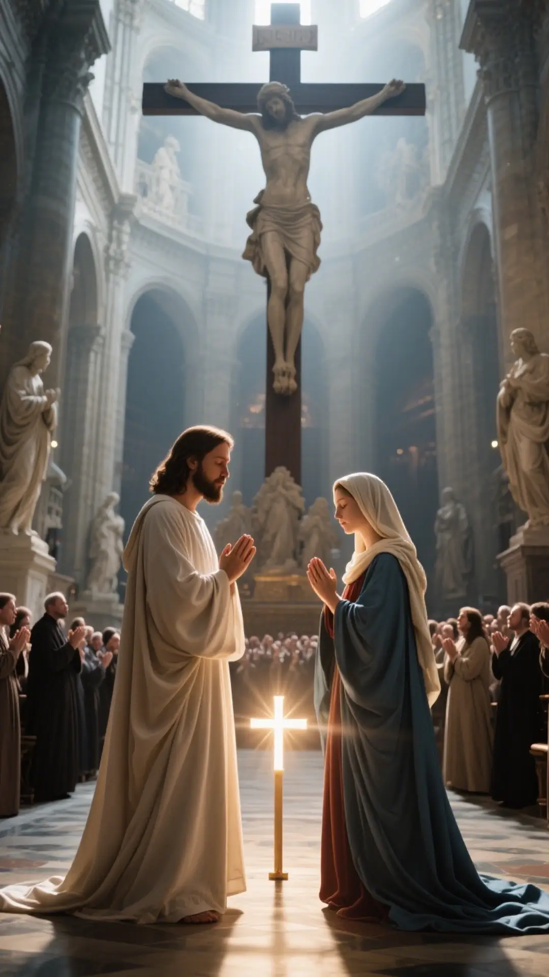 The Timeless Grace of the Virgin Mary. #MotherofJesus #CatholicFaith #Christianity #DivineGrace #HolyMother #ReligiousIcon #jesus