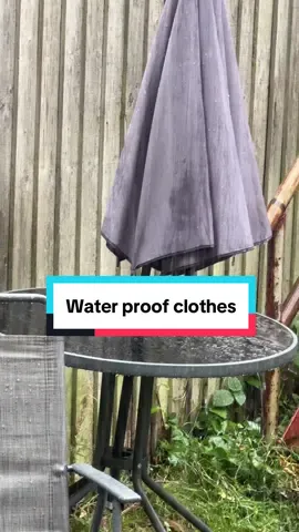 Any good water proof clothes , not water resistant or water repellent #waterproof 