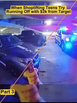 When Shoplifting Teens Try Running Off with $2k from Target #cops #copsoftiktok 