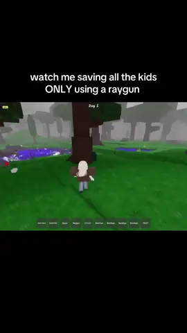 Saving all the kids ONLY using a raygun | Solo gameplay #99nightsintheforest #99nightsintheforestroblox #roblox #fyp #foryoupage 