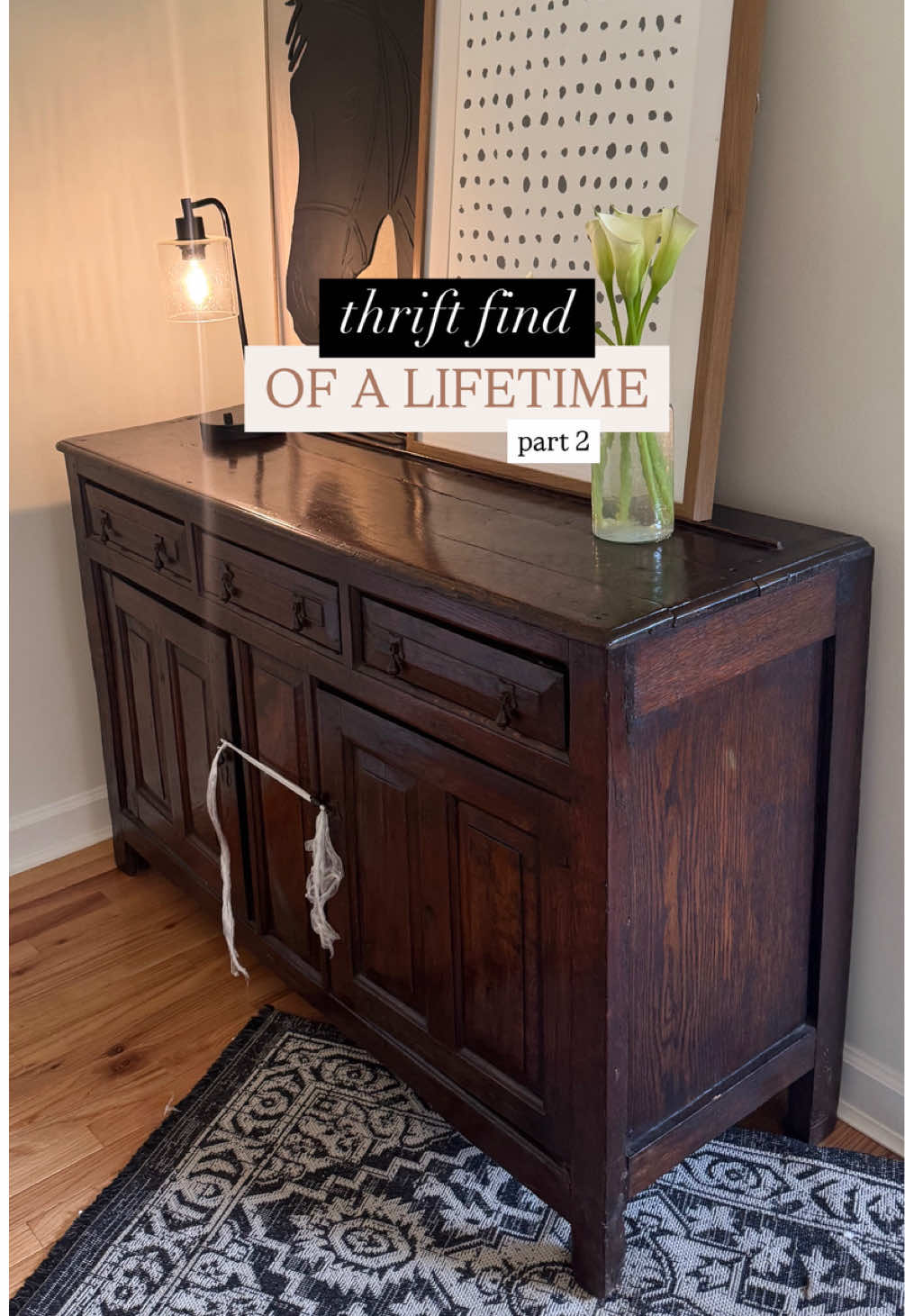 Replying to @KimberlyAnne it keeps getting better!!! Can't wait to share more details 🥹 #antiquefurniture #thriftscore #traditionalstyle 