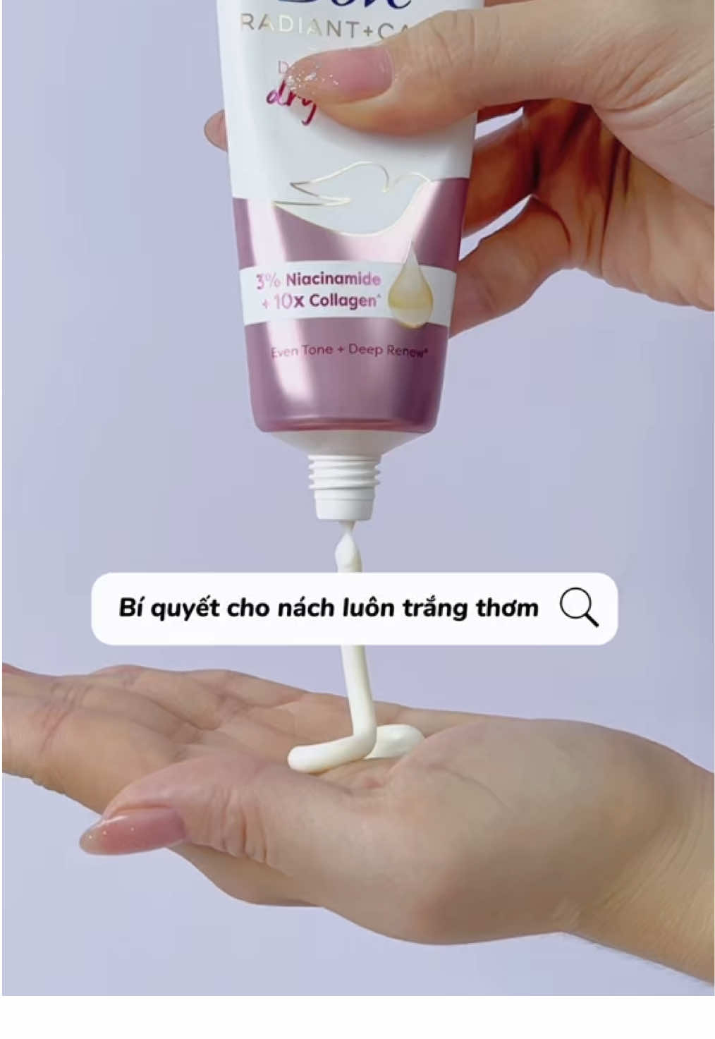 “Serum nhà Dove có gì mà ai dùng cũng khen? Mỏng nhẹ, thấm nhanh, da sáng mịn hơn 💕 #SerumDove #SerumDoveChoNach #DuongTrangVungCanhTay 