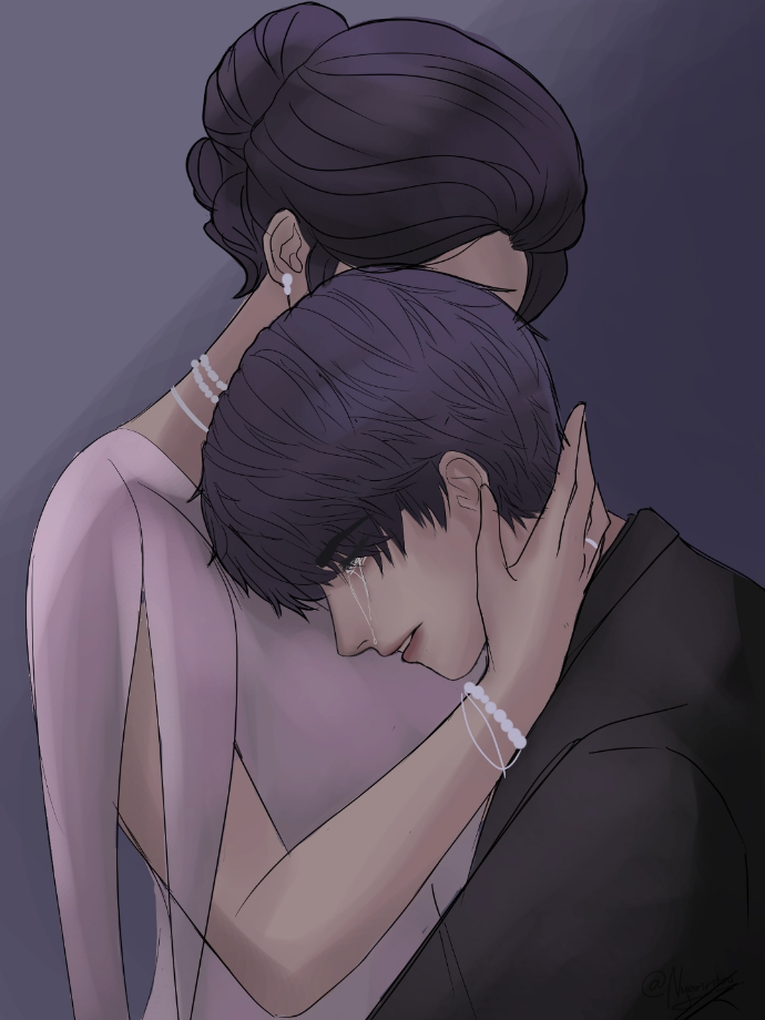 Mc married the other man and Talia comforts him.  Waited 800 yrs just to see her ended up with someone else... _ I love2 Rafa sm #rafayel #rafayelloveanddeepspace #loveanddeepspace #fyp #art 