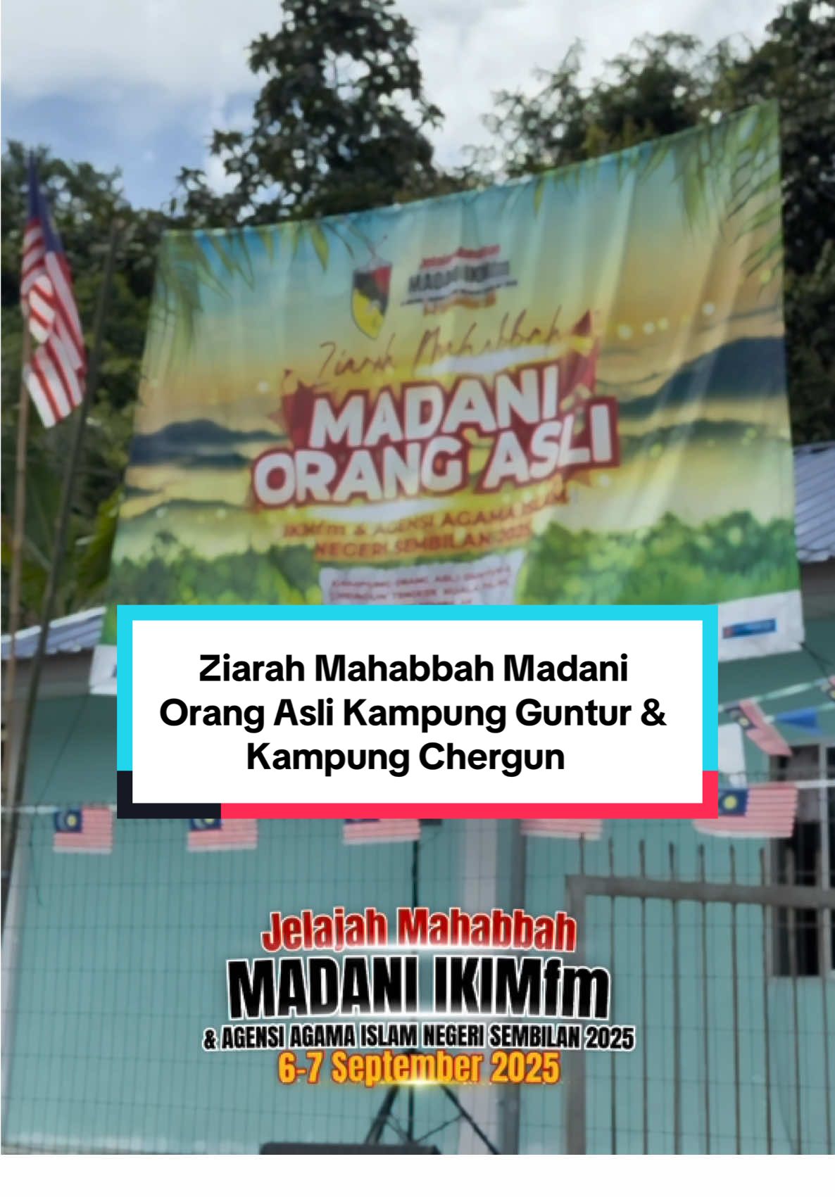 Ziarah Mahabbah MADANI IKIMfm bersama agensi-agensi agama Islam Negeri Sembilan ke Kampung Orang Asli Guntur & Chergun Tengkek, Kuala Pilah.  #konvoi #kualapilah #kampungorangasliguntur #mains #kampungorangaslichergun @MAINS 