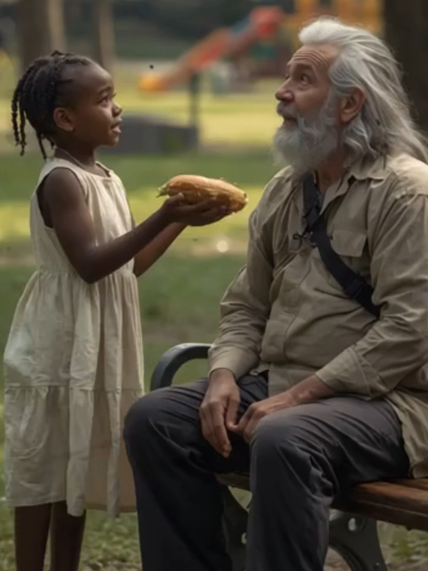 Black Girl Shared A Sandwich With A “Homeless Man” — Next Day, The MILLIONAIRE Returned With Police #FaithOverFortune #CompassionWins #PrayersThatHeal #HomelessNotHelpless #PowerOfKindness #HealingMoment #SmallButMighty #SheChangedHim #FromMockeryToTears #QuietStrength #HumanityFirst #DignityInPain #RealChangeStartsSmall #InnocenceAndGrace #UnseenAngels #HopeOnTheStreets #OneActOfFaith #HeartOverWealth #EmotionalTransformation
