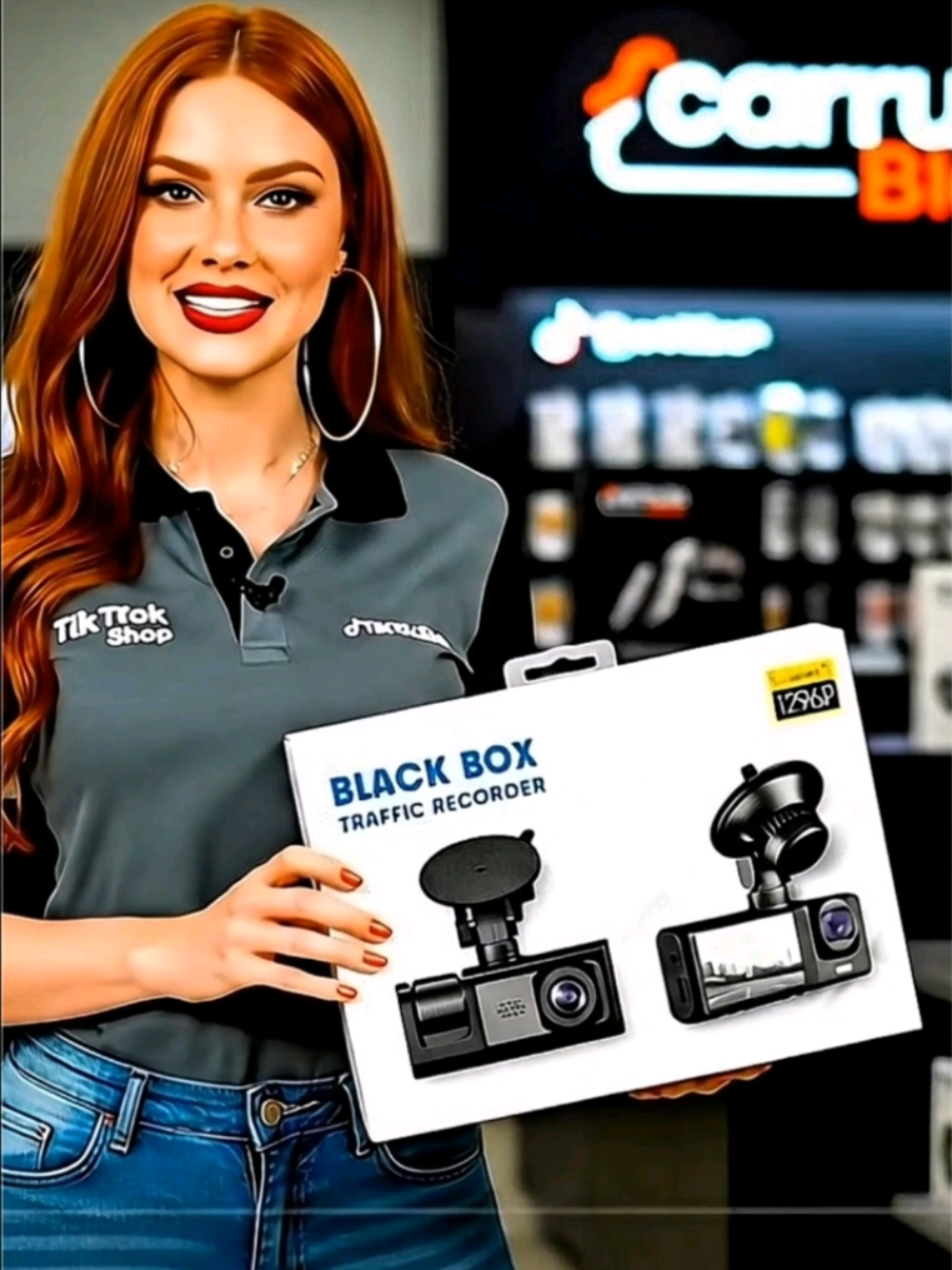 🚘 Segurança pro seu carro com a Black Box 3 em 1! Filma frente, interior e traseira em alta definição. Promoção hoje no TikTok Shop aqui no carrinho laranja! 🛒 #cameraautomotiva #Segurança  #tiktokshop #ofertadodia 