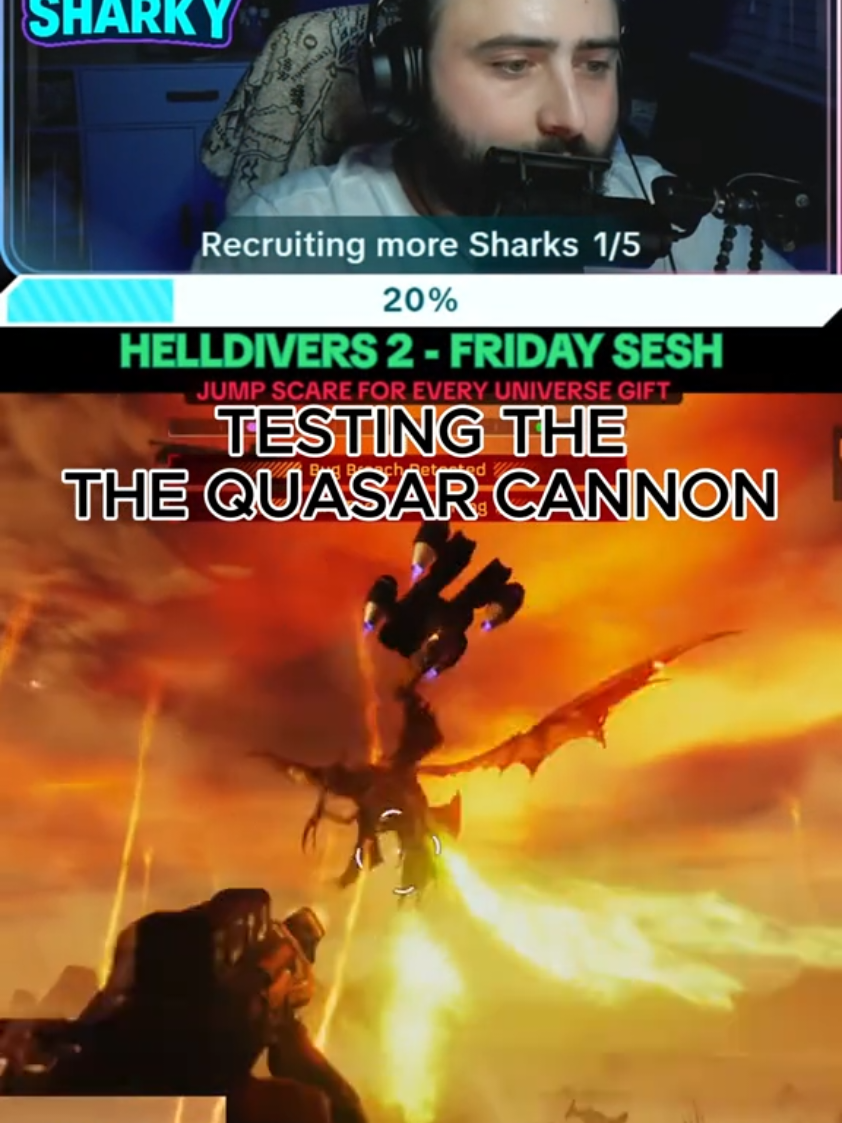 Testing out the Quasar Cannon as recommended by others. Personally i think its dog, back to using the recoiless #helldivers2 #oshaune #quasarcannon 