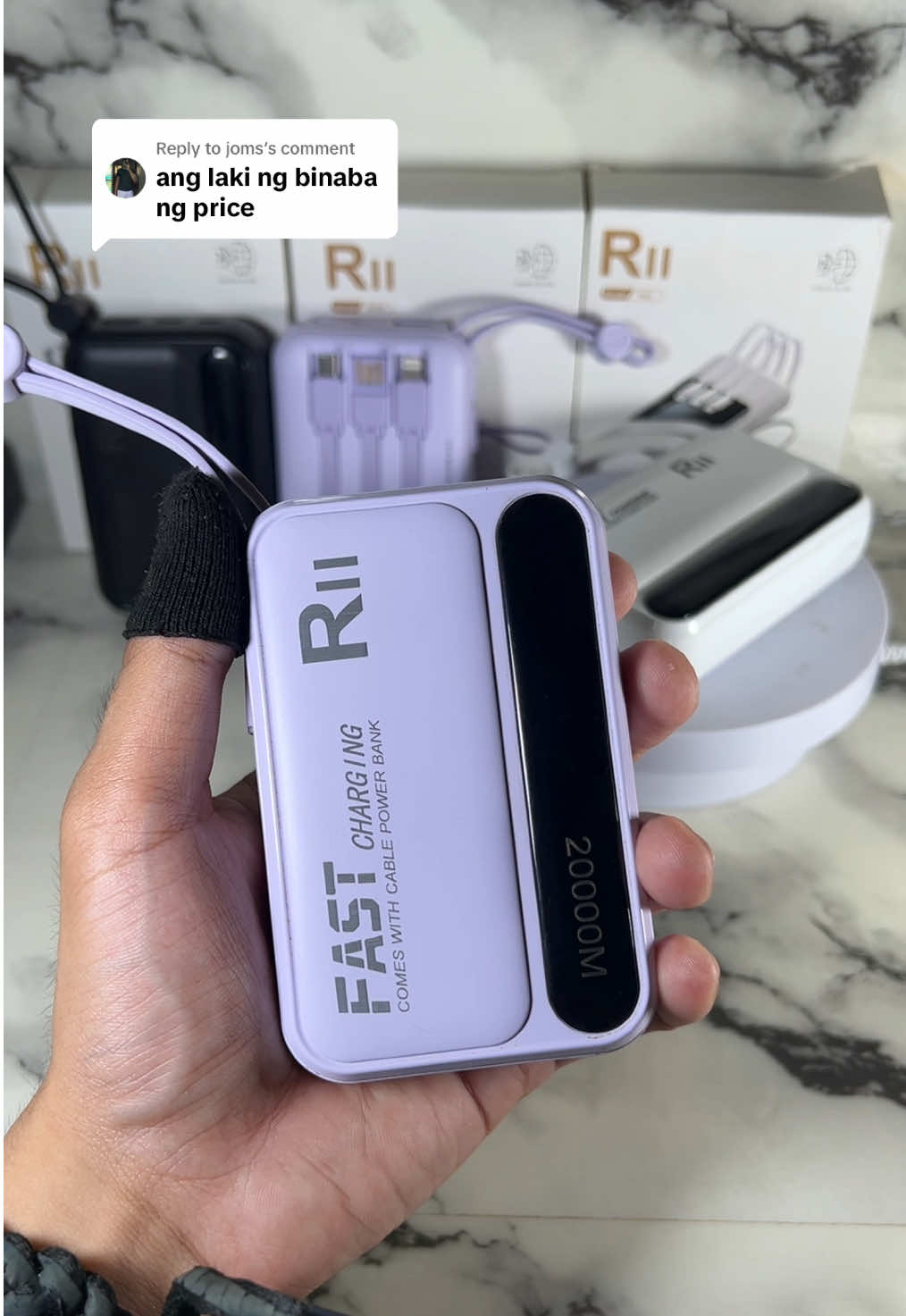 Replying to @joms 50% Discount Sale 20000mAh Fast Charging Powerbank #rii #powerbank #portable #fastcharge #fyp 
