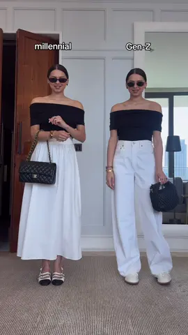 Millennial (1972-1995) VS. Gen-Z (1996-2012)? 🤍👀 Follow for daily #fashionhacks and #stylingideas 