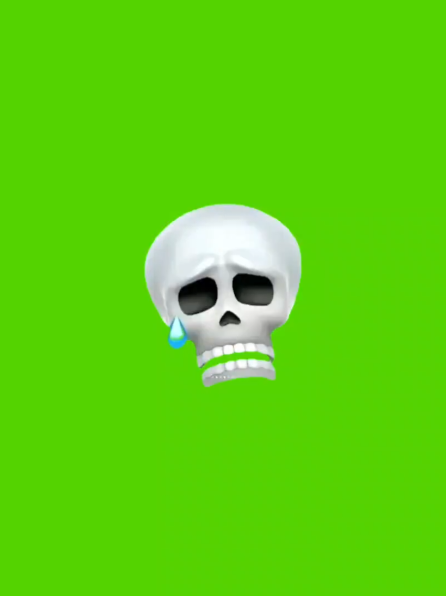 Skull Green screen emote  #skullemote #fyp  #skullgreenscreen #greenscreen #greenscreenvideo 