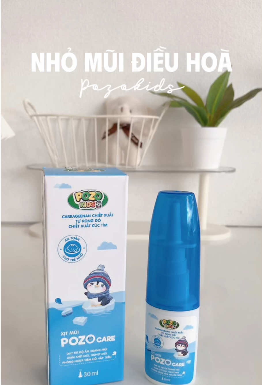 Giải pháp khi cho con nằm điều hoà hay bị khô mũi, khụt khịt #pozokids #nhomui #xitmui 