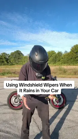 Using Windshield Wipers When It Rains in Your Car #fyp #bikerfyp #foryoupage #motorcyclesoftiktok #foryou 