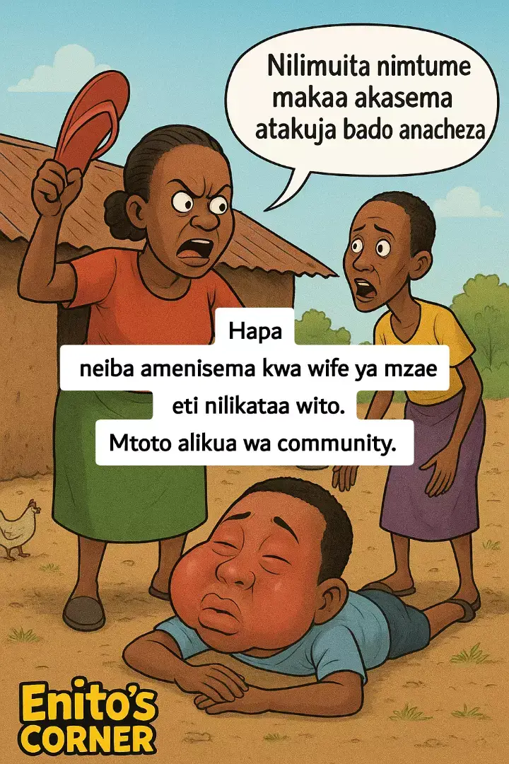 #EnitosCorner #funny #trending #viral #relatable #kenyantiktok #africancomedy #family #cartoon #animation #kenya #tiktoktrend #explorepage #fyp #memes #village #discipline #humor #laugh #viralcomedy #storytime #kenyantok #africatiktok #funnytiktok #lol #entertainment #reels
