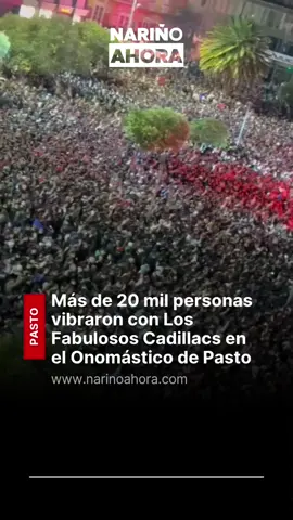 🎶 ¡Noche histórica en Pasto! 🎶 Más de 20 mil personas vibraron con la energía y el talento de Los Fabulosos Cadillacs, la icónica banda de rock argentina que hizo temblar la Plaza de Nariño en la penúltima noche del Onomástico 2025. Una presentación legendaria que quedará grabada en la memoria de miles de asistentes. 🙌🔥 #Onomástico2025 #LosFabulososCadillacs #Pasto 