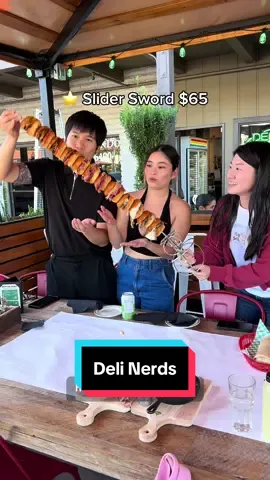 Finally tried the slider swords at DeliNerds #sliders #oceats 