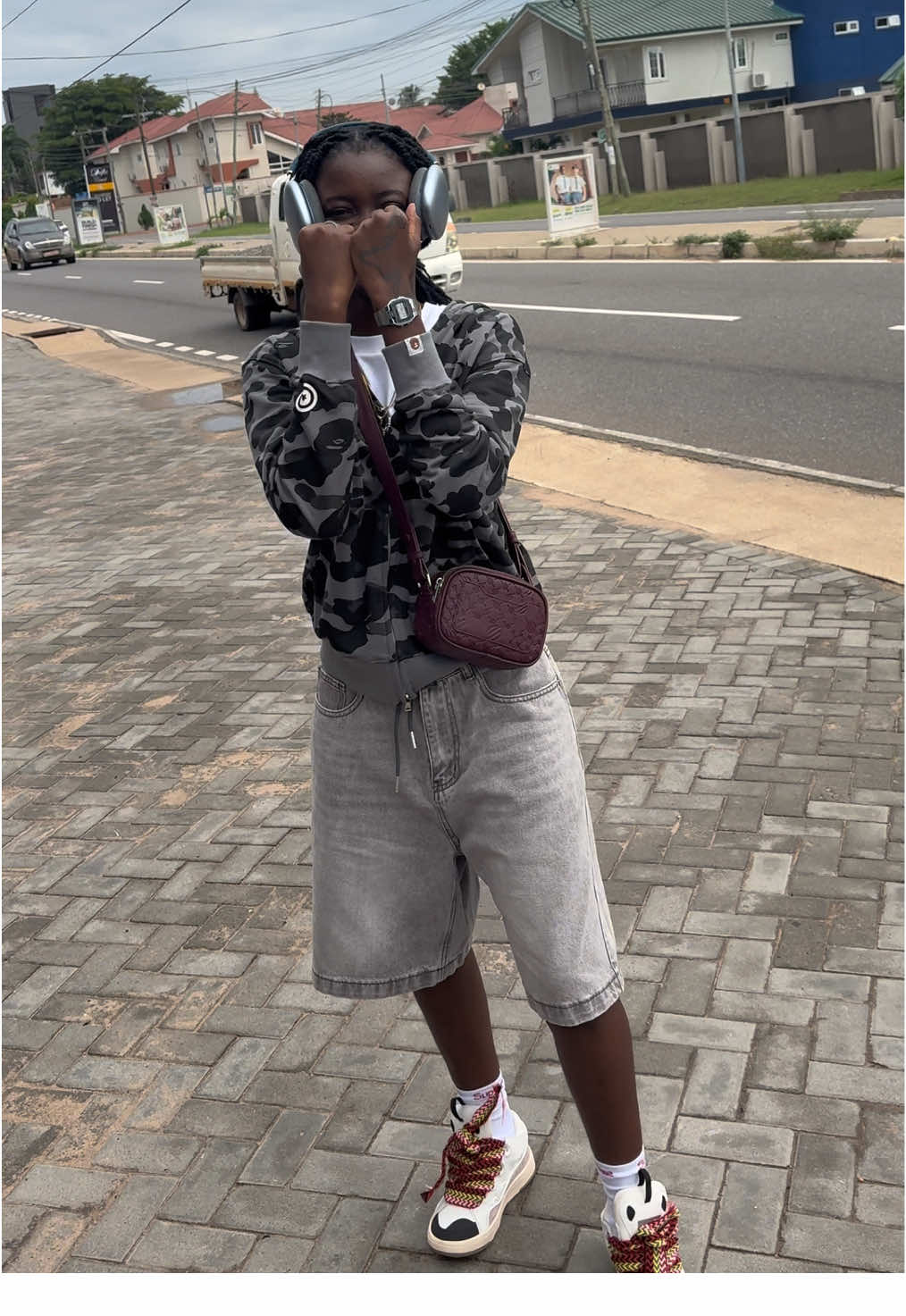 Camera shy 🥹 #octoblien #ghanatiktok🇬🇭 #fashion #styleinspo 