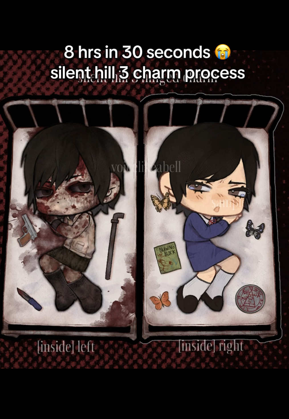 took me so long but i’m real excited for these! gotta plan something for claudia and vincent next #silenthill3 #heathermason #chibiart #silenthill #fanart 