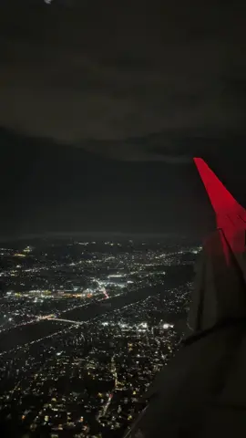 night flight x city lights✨ #aviation #airbus #fyp #foryoupage #flight 