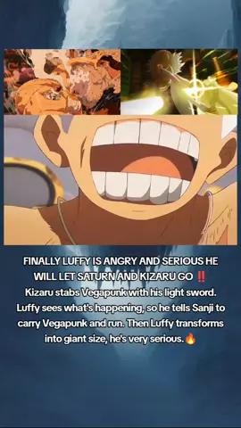LUFFY VS SATURN & KIZARU‼️ #ONEPIECE1142 #egghead #luffy #gear5 #animeonepiece 