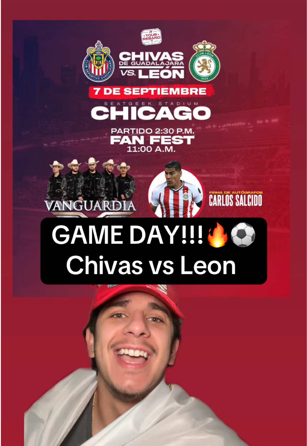 Will you be there?!? #chivas #chivasdelguadalajara #chivahermanos #chicago #futbolmexicano 
