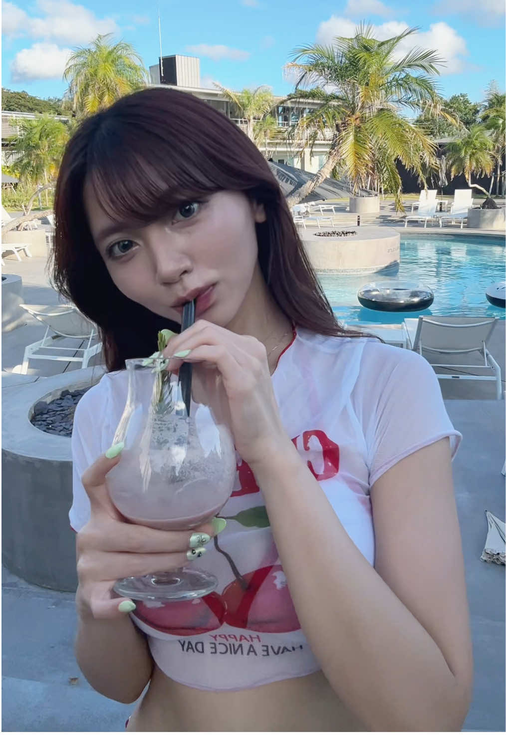 夏してきたよ🍉 #水着 #BPC #プール #ナイトプール #ボタニカルプールクラブ 