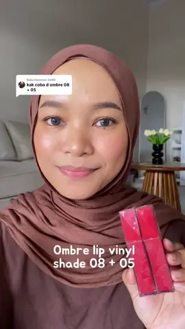 Membalas @DeWii Lip vinyl omg shade 08+05 #lipvinylomg 