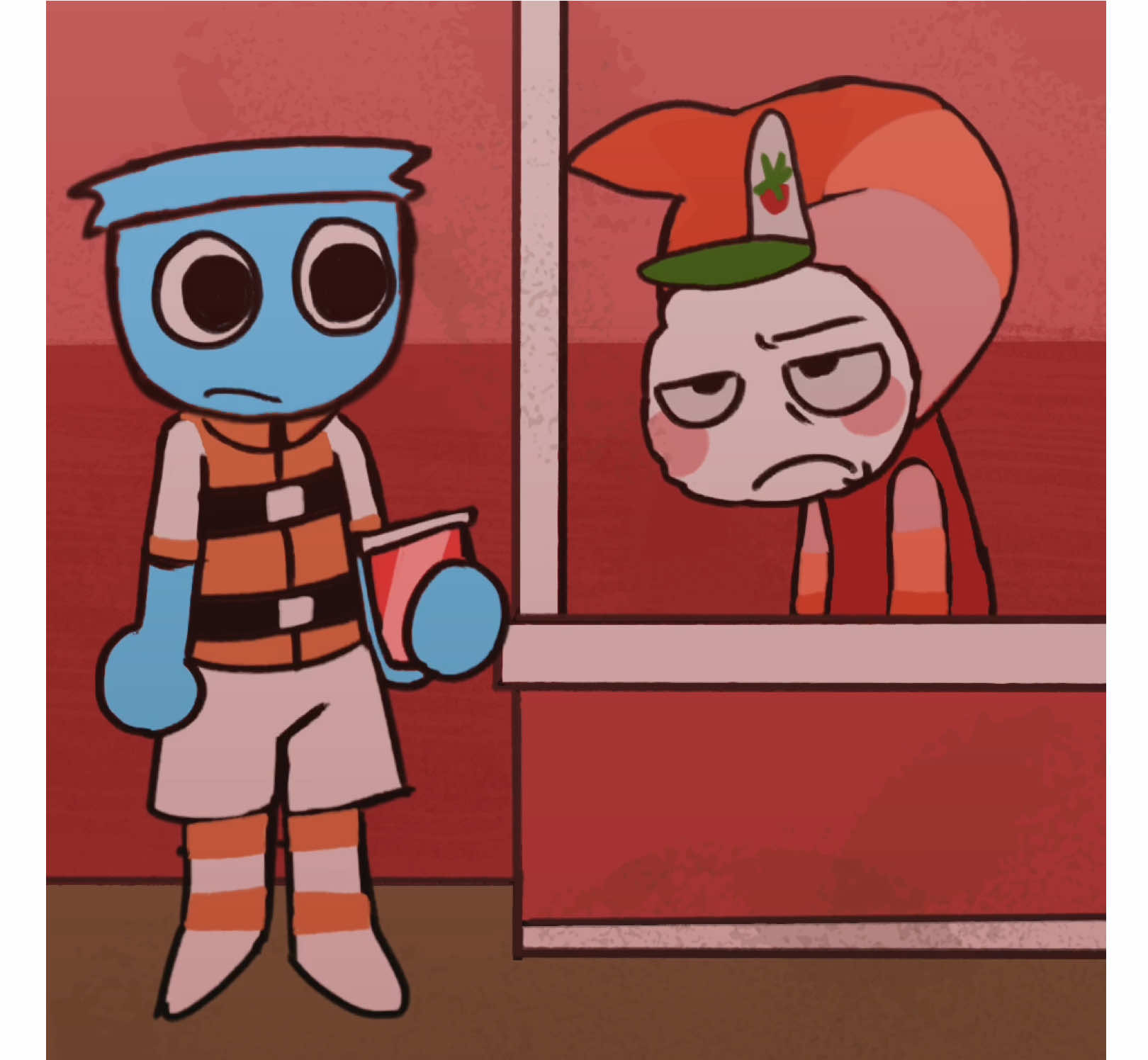 Out of ideas #dandysworld #sponegbob #dandysworldfinn #dandysworldshrimpo #dandysworldanimation