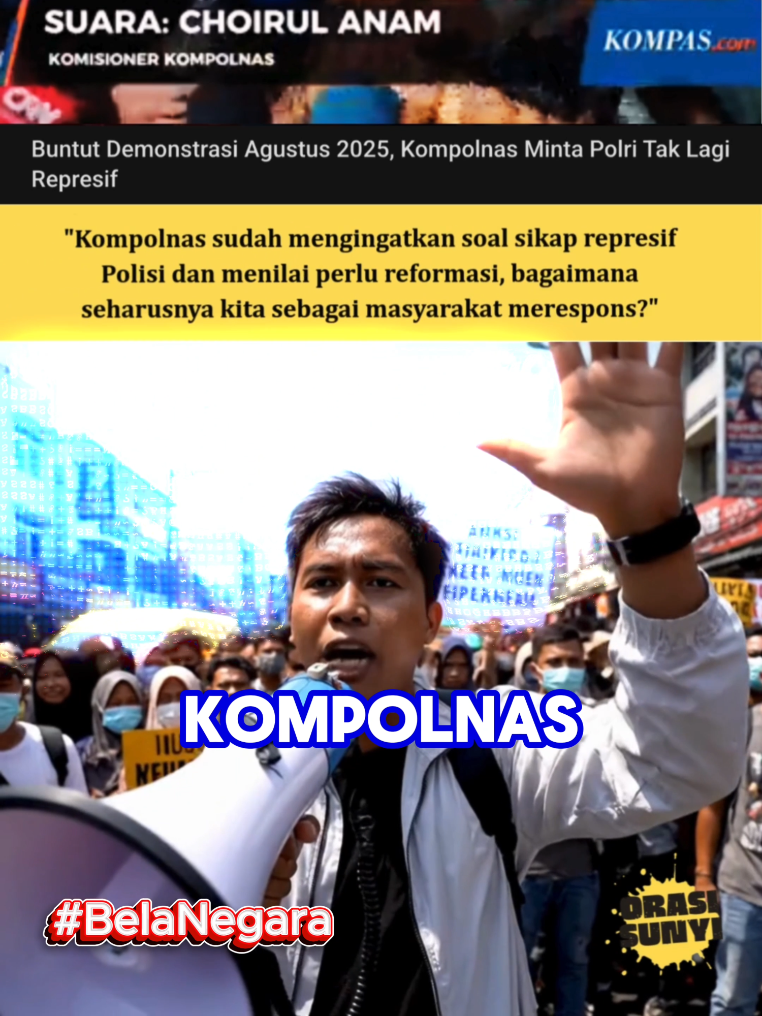 Kompolnas Ingatkan Polisi ✊ : Utamakan Humanis, Bukan Represif! #OrasiSunyi  Kompolnas mengingatkan Polri agar lebih humanis, bukan represif, dalam menghadapi aksi masyarakat. ✊👥 Sebagai warga sipil, kita perlu bertanya: kalau pengawas resmi saja menilai ada masalah, apa kita cukup diam? 🕊️ 📌 Disclaimer: Konten ini bersifat opini masyarakat sipil berdasarkan pemberitaan resmi, bukan tuduhan pribadi maupun institusi. #Kompolnas #Polri #ReformasiPolri #AksiDamai #SuaraRakyat #HumanisBukanRepresif #Demonstrasi