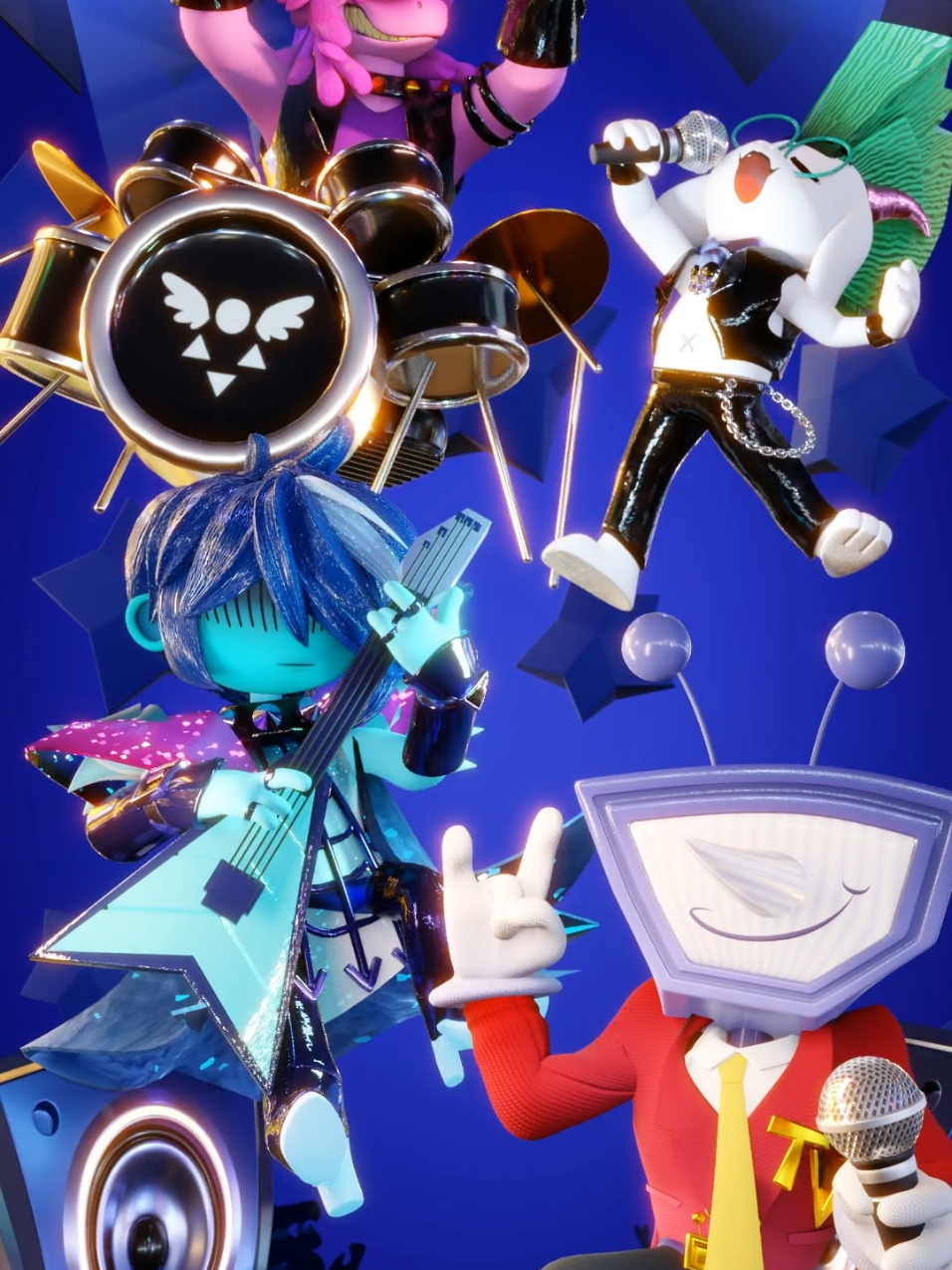I made this animation in Blender as a tribute to all the mini games and fun battles with Tenna from Chapter 3! It was such a fun chapter and all the new designs and costumes were a delight, so I couldn't help but model all of them and turn everything into an animation in 3D. While it was a lot of work to animate all of these (the file had like, 16 rigs and lagged like crazy lol), it felt super rewarding to tie everything together into a loop that harks back to all the shenanigans with this beloved TV. Hope you all enjoy! 📺 Also, a fair spoiler warning to those who haven't played Deltarune chapter 3 yet. I have tagged the video just in case. . . . #Deltarune #animation #blender #tenna #deltarunespoilers 