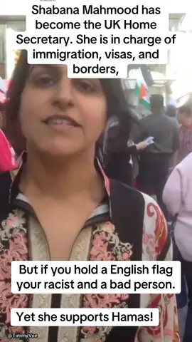 Shabana Mahmood has become the UK Home Secretary. She is in charge of immigration, visas, and borders, #reformuk #nigelfarage #keirstarmer #labour @Nigel Farage @President Donald J Trump 