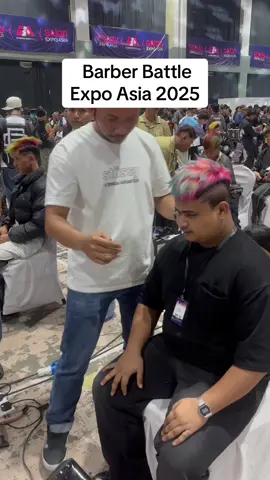 Expo asia 2025 || Barber battle #barbershop #hairstyle #haircut #guntingrambut #trendinghairstyle #barberlife #Lifestyle #fyp #barberstyle #johordarultakzim🔴🔵 #fypindonesia🇮🇩 #fypmalaysia🇲🇾 #fypシ #tiktokers💥revolution #barbertutorial #videoviral #contentviral #menshaircut #jdt #barberbattle #expoasia 